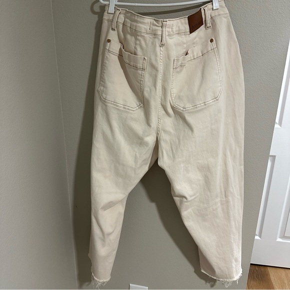 Judy Blue Ecru Hi Rise Wide Leg Straight Jean Size 20 - Picture 10 of 12